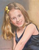14" x 18" oil on canvas, Portrait of a girl  by Claude Buckley