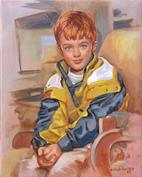 18" x 24" oil on canvas, Portrait of a Gentleman  by Claude Buckley