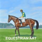 Painting of a race horse by Claude Buckley