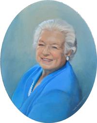 Oil portrait of Priscilla Buckley by Claude Buckley