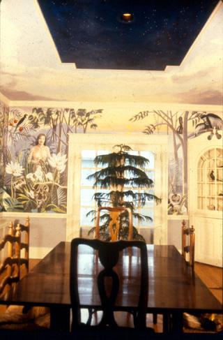 mural by Claude Buckley depicting a fictional jungle
