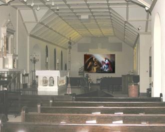 Photograph of Our Lady of Perpetual Health catholic church, Camden, SC