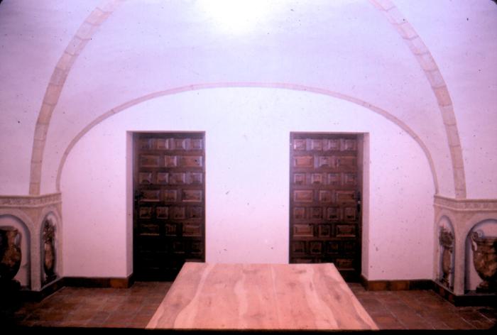 mural by Claude Buckley- Tinajas, comedor fuerte arabe, acrylic on fiber glass, Trujillo