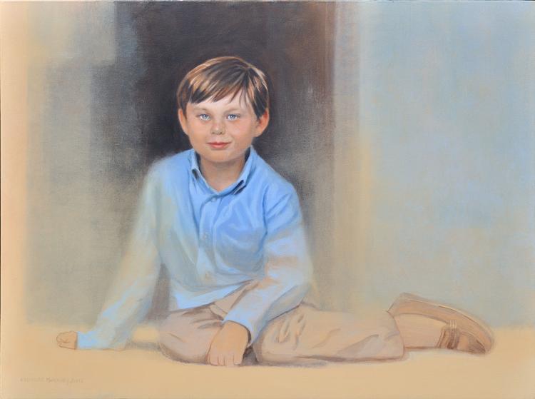 oil portrait by Claude Buckley- Mr. Jack Osteen 40 x 50 in oil on canvas
