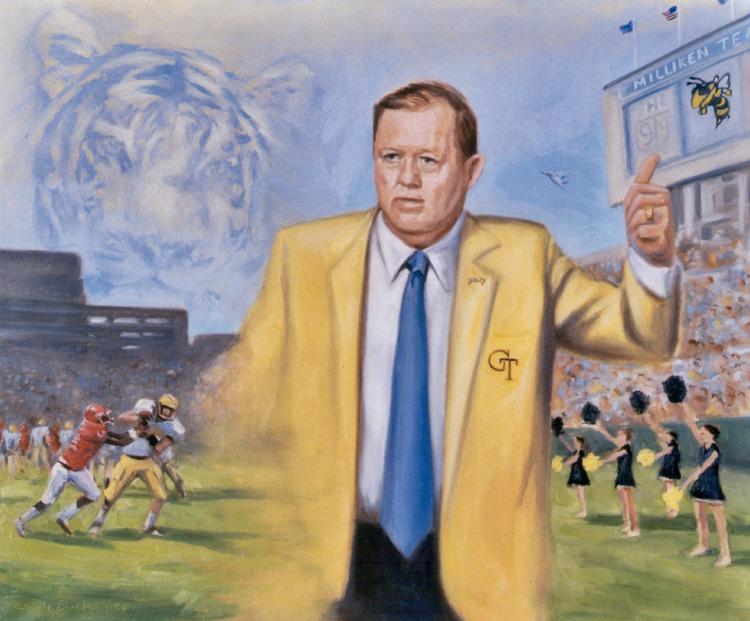 corporate oil portrait by Claude Buckley- Dr. Buddy Malone, President, Milliken and Company