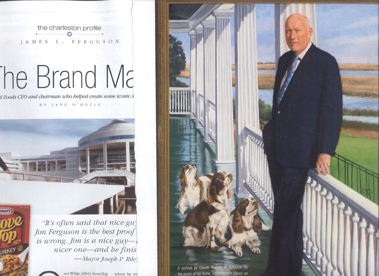The Charleston Magazine article on Mr. James L. Ferguson featuring an oil portrait by Claude Buckley