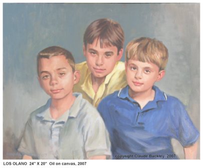 Oil portrait by Claude Buckley
